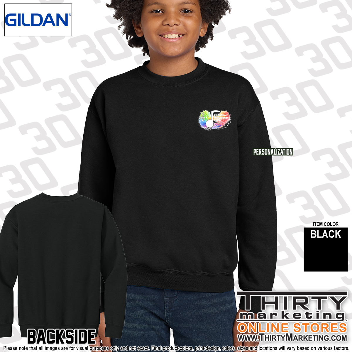 Friends of Waterford Music Crewneck Sweatshirt - Image 6