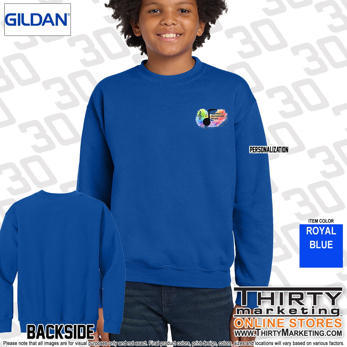 Friends of Waterford Music Crewneck Sweatshirt - Image 5