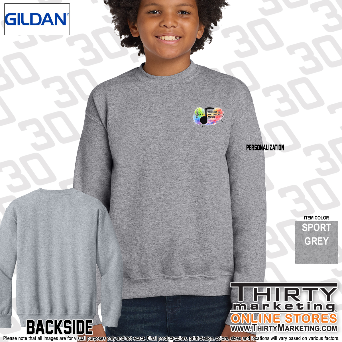 Friends of Waterford Music Crewneck Sweatshirt