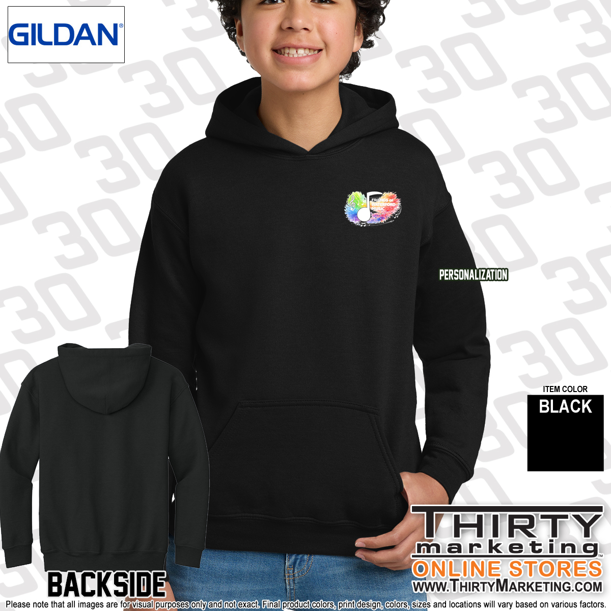 Friends of Waterford Music Hoodie - Image 3