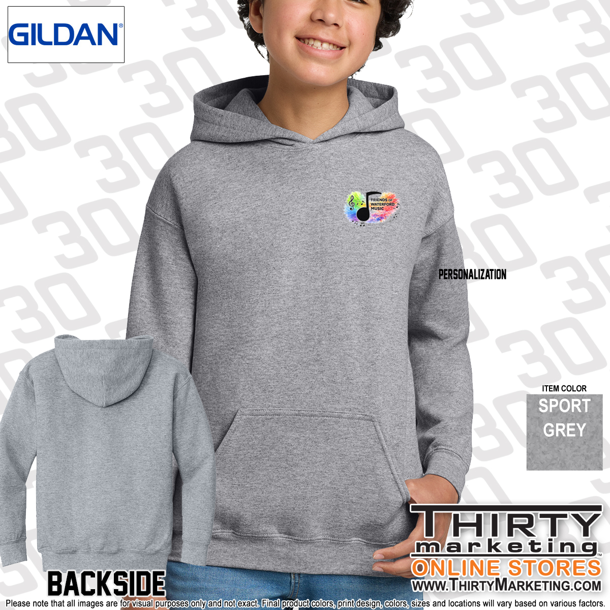 Friends of Waterford Music Hoodie - Image 2
