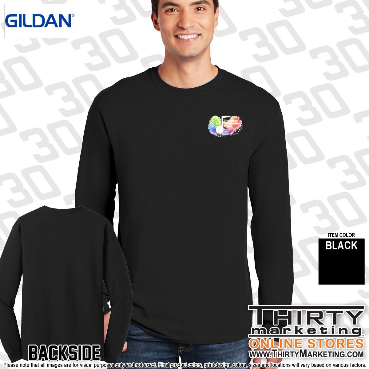 Friends of Waterford Music Cotton Long Sleeve Tee - Image 5
