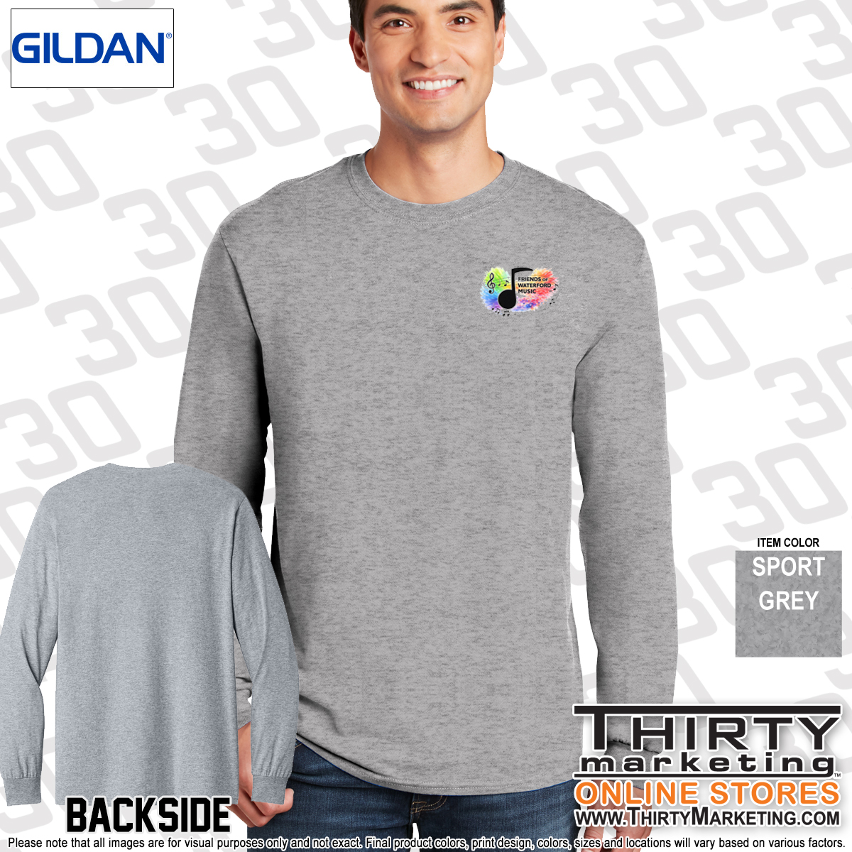 Friends of Waterford Music Cotton Long Sleeve Tee - Image 6