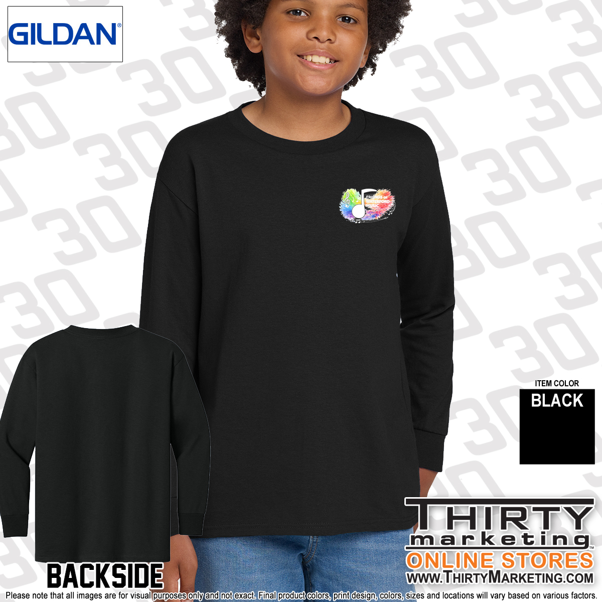 Friends of Waterford Music Cotton Long Sleeve Tee - Image 2